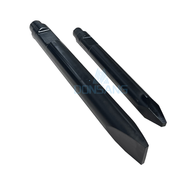42CrMo 40Cr Hydraulic Hammer Chisel 53mm Dia Chisel Moil Point Suitable Mini Excavator DS8C