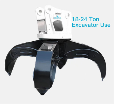 Digging And Loading Excavator Grapple Attachment Hydraulic Grab Bucket