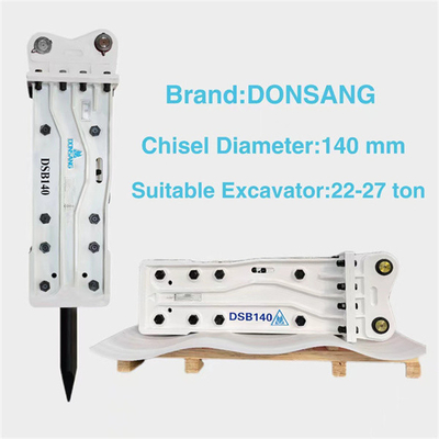 Open Type Excavator Hydraulic Breaker Hammer 140mm Wide Chisel Rock Hammer Attachments