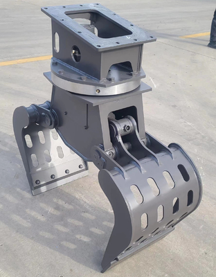 Black Log Grapple For 20 - 30 Tons Excavator Attachment