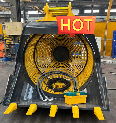 Rotating Screening Bucket Rotating Screening Bucket Excavator Rotating Screening Bucke Crusher Bucket For Sale