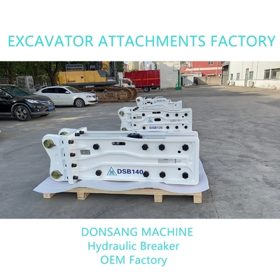 Excavator Hydraulic Hammer Breaker 150 mm Wide Chisel Hydraulic Rock Hammer Breaker HB30G  HB20G Hot Sale