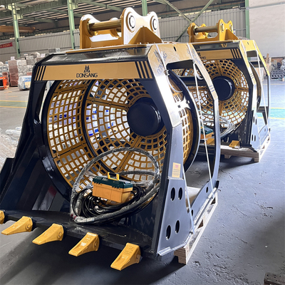 Rotating Screening Bucket Excavator Attachment Excavator Rotating Screening Bucke Crusherening Bucket Rotating Screening Factory Good Price Good Quantity For Sale Suitable Excavator