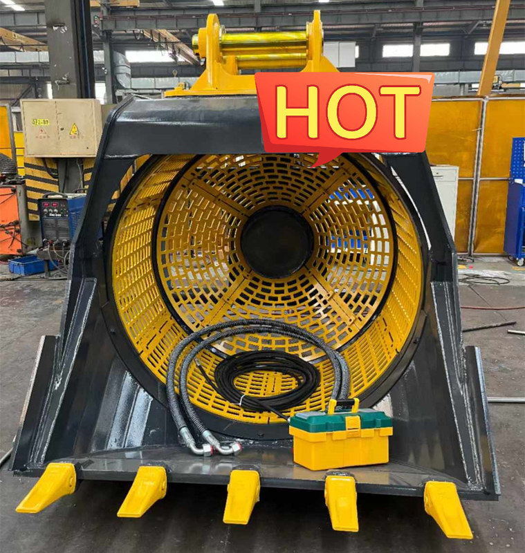 Rotating Screening Bucket Rotating Screening Bucket Excavator Rotating Screening Bucke Crusher Bucket For Sale